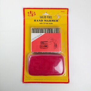 1970's 70's Vintage Dorfman Pacific Solid Fuel Hand Warmer + 12 Fuel Sticks NIB